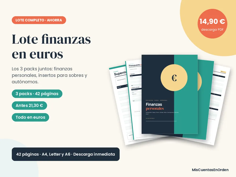 Lote completo Mis Cuentas En Orden